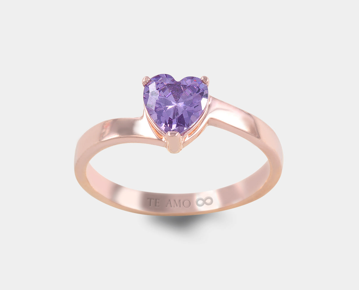 anillo corazon personalizado, anillos romanticos, regalos san valentin, amor y amistad, anillo de promesa